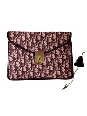 Christian Dior Vintage 30 Montaigne Jacquard Clutch